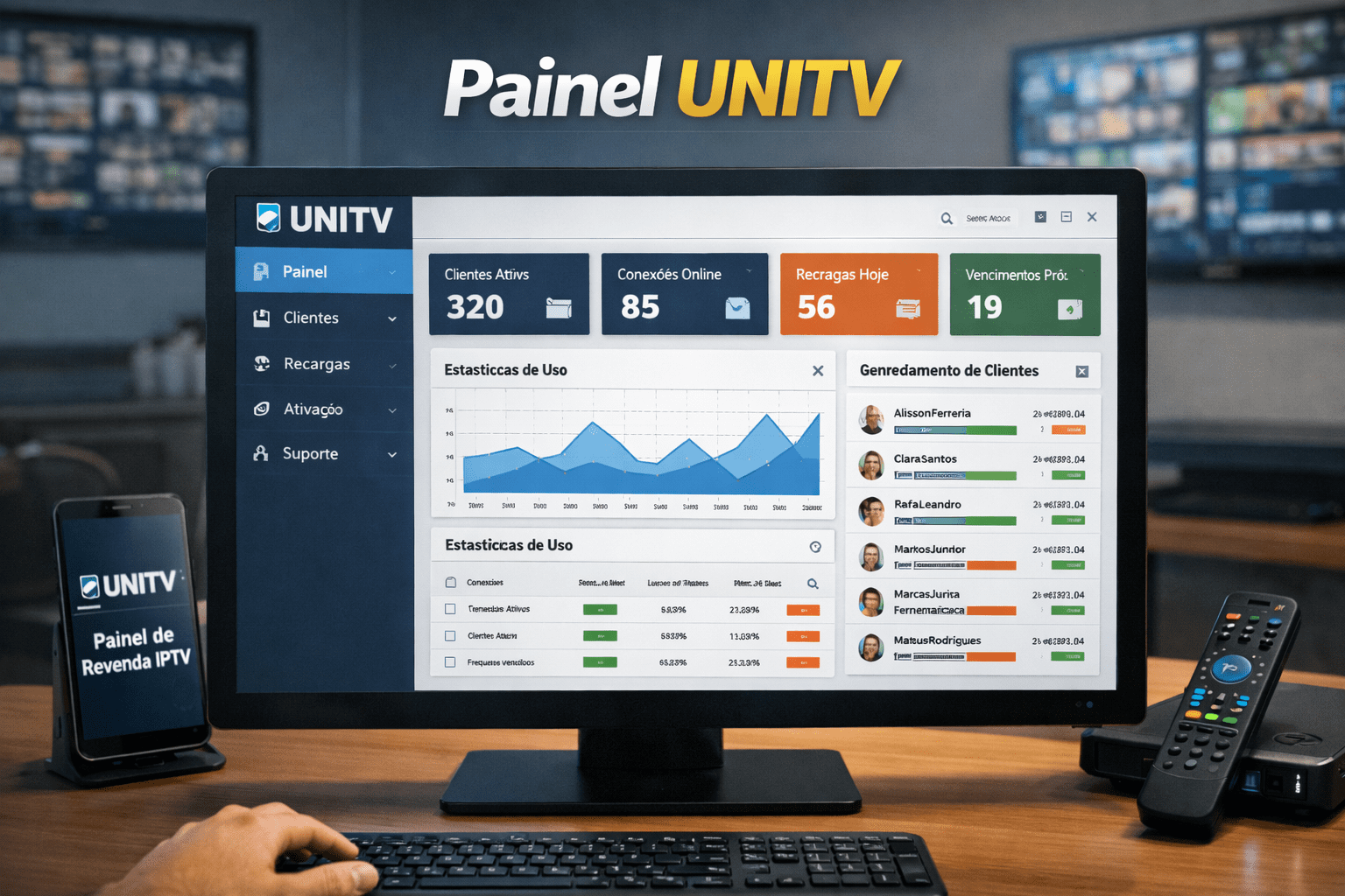 Painel UNITV Login - Revenda UNITV Revender UNITV Painel Crédito
